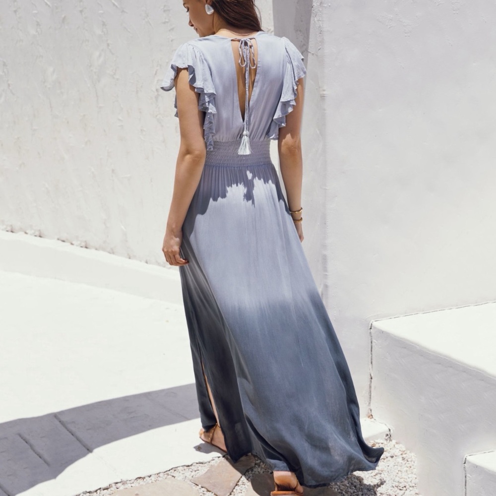 Tiare Hawaii Dahlia V-Neck Maxi Dress